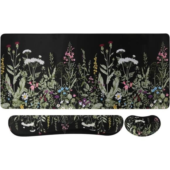 Large Mouse pad for Desk, Computer Desk Mat, 3Pcs XXL Keyboard and Mouse Pad - Picture 1 of 7